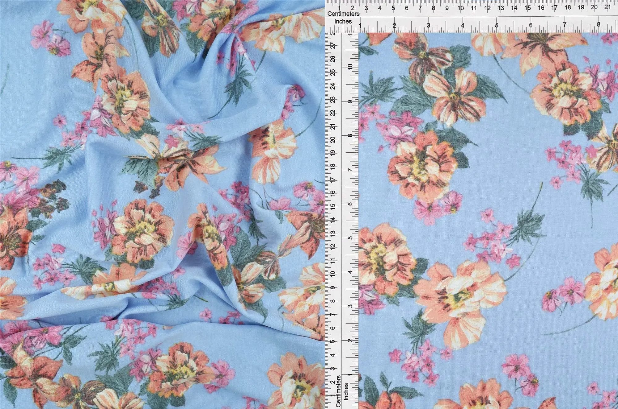 KNT1304-MS10027 BLUE KSY BLUE BODYSUIT BOTTOMS CAMI DRESS FLORAL GREEN KNIT PANTS PINK POLYESTER PRINT RAYON SPANDEX STRETCH TOPS