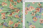 KNT1304-MS10027 SAGE BODYSUIT BOTTOMS CAMI DRESS FLOWER GREEN KNIT PEACH POLYESTER PRINT PURPLE RAYON ROSE SPANDEX STRETCH TOPS