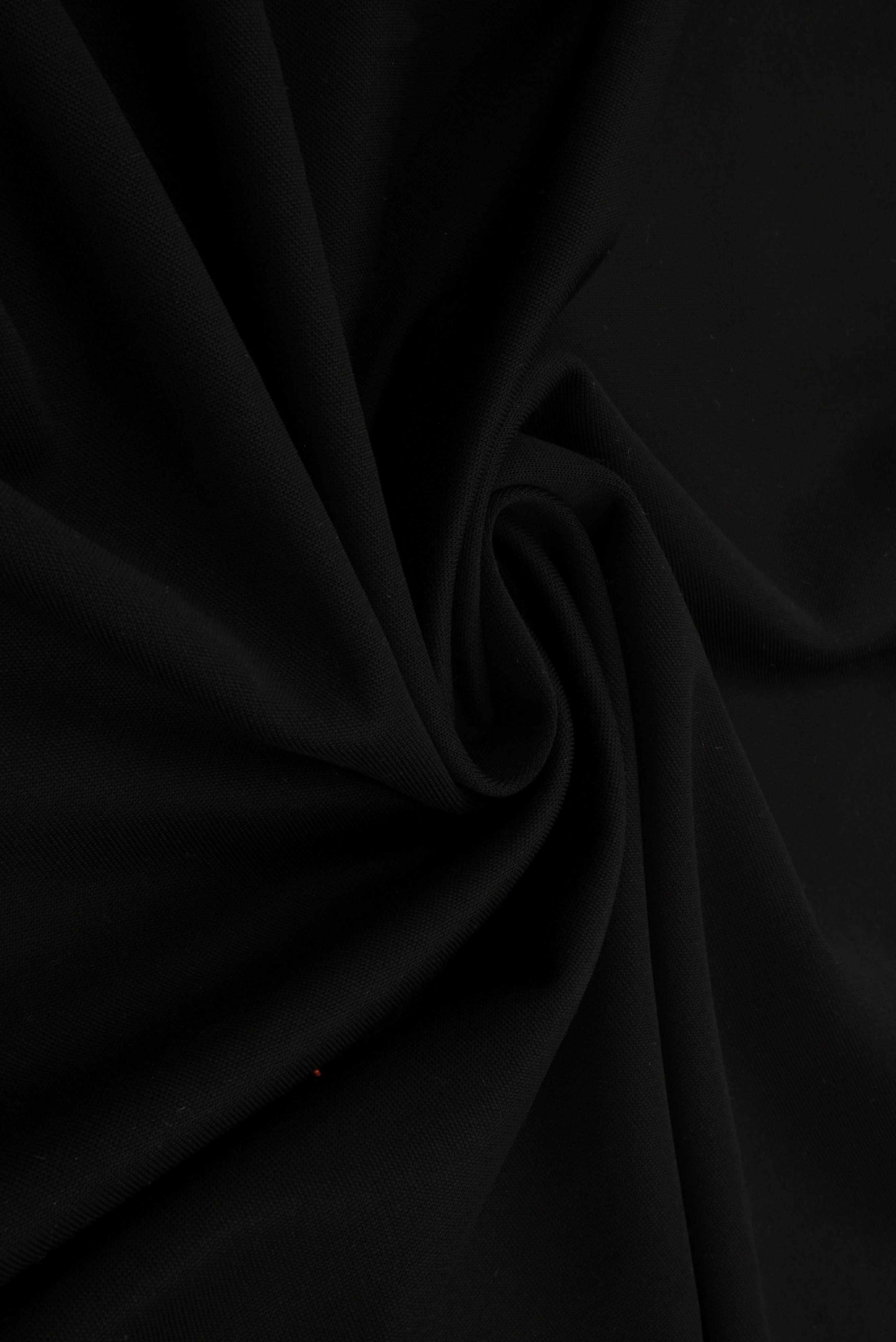 KNT1450-TECH240 BLACK BLACK BOTTOMS DRESS KNIT NO-PRINT OUTERWEAR PANTS POLY SKIRTS SOLID SPAN SPUN STRETCH TECHNO TOPS TUNICS