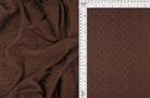 KNT4422 BROWN BOTTOMS BROWN CAMI DRESS JACQUARD KNIT NO-PRINT OUTERWEAR POLYESTER SOLID SPANDEX STRETCH SWEATER TUNICS