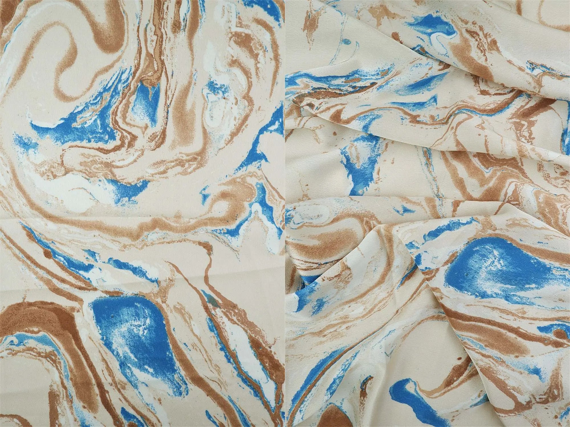 Bubble Satin Marble Print Fabric - POP4427-MS10015 
