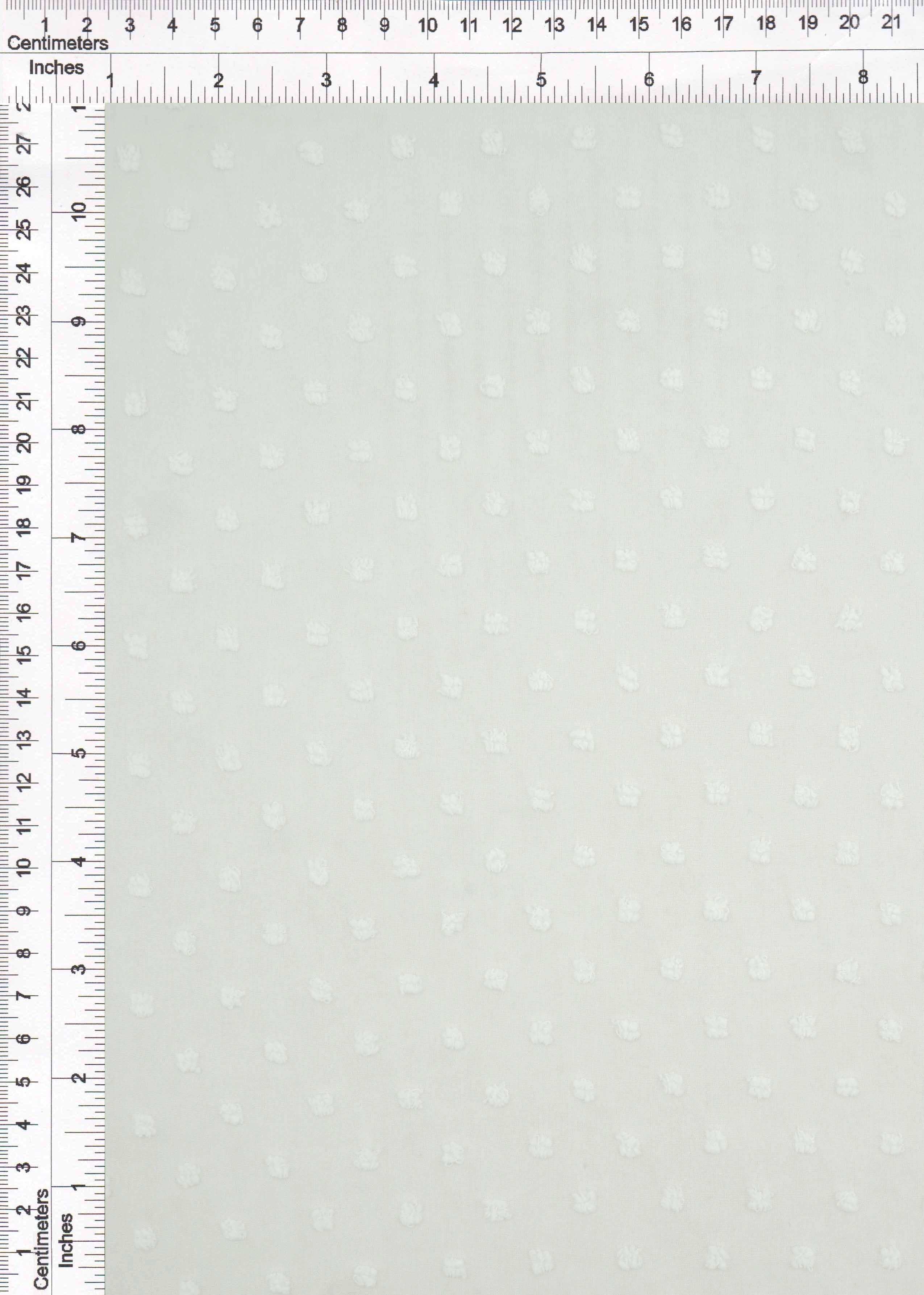 HIMLT-3132 IVORY BLOUSE CHIFFON CREAM DOT DRESS HI-MULTI IVORY NON STRETCH POLYESTER SKIRTS SOLID SWISS TOPS WHITE WOVEN