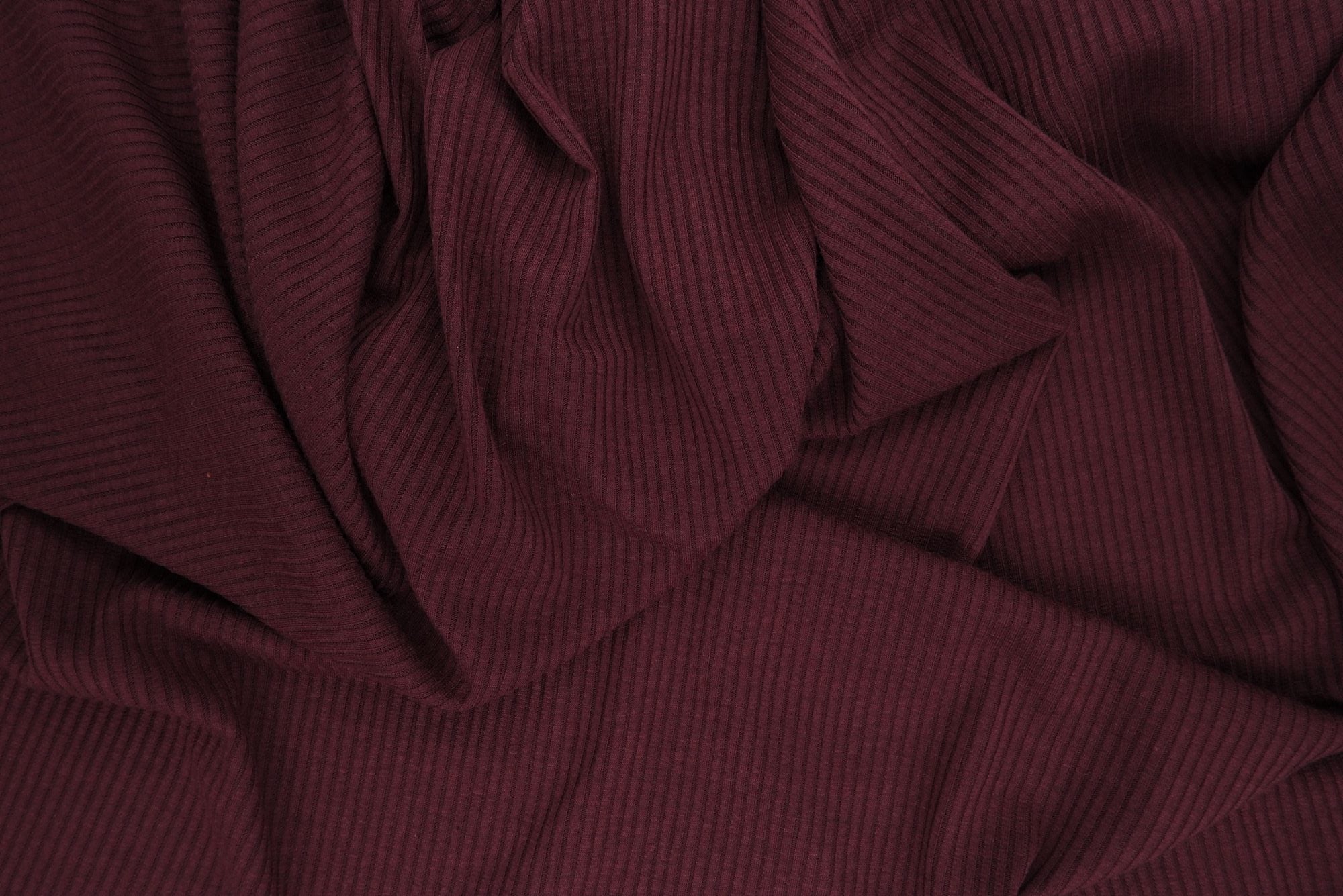 Rib Solid Stretch Knit Fabric - KNT3422 