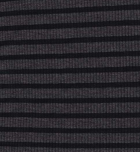 KNT3450 CHARCOAL/BLK BLACK BODYSUIT BOTTOMS CAMI DRESS GREY KNIT LOUNGEWEAR POLYESTER RAYON RIBBED SKIRTS SOLID-B SPANDEX STRETCH STRIPE TOPS