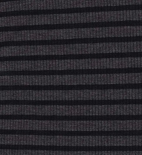 KNT3450 CHARCOAL/BLK BLACK BODYSUIT BOTTOMS CAMI DRESS GREY KNIT LOUNGEWEAR POLYESTER RAYON RIBBED SKIRTS SOLID-B SPANDEX STRETCH STRIPE TOPS