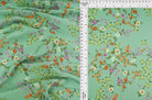 POP4427-MS10617 SAGE FLOWER BLOUSE BOTTOMS CAMI DITSY DRESS FLORAL PANTS POLYESTER PRINT SATIN SKIRTS SPANDEX TOPS WOVEN