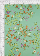 POP4427-MS10617 SAGE FLOWER BLOUSE BOTTOMS CAMI DITSY DRESS FLORAL PANTS POLYESTER PRINT SATIN SKIRTS SPANDEX TOPS WOVEN