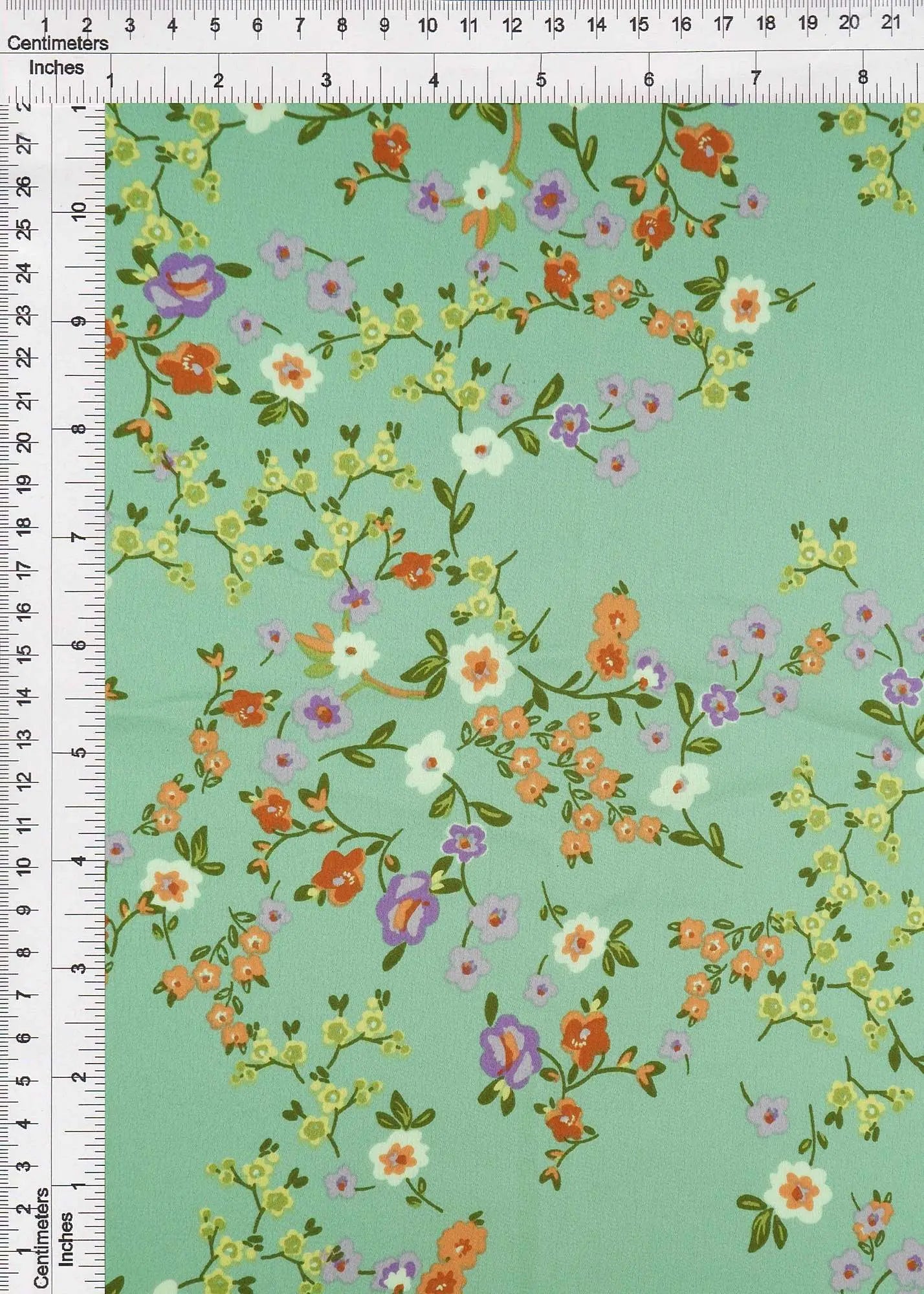 POP4427-MS10617 SAGE FLOWER BLOUSE BOTTOMS CAMI DITSY DRESS FLORAL PANTS POLYESTER PRINT SATIN SKIRTS SPANDEX TOPS WOVEN