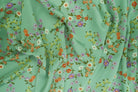 POP4427-MS10617 SAGE FLOWER BLOUSE BOTTOMS CAMI DITSY DRESS FLORAL PANTS POLYESTER PRINT SATIN SKIRTS SPANDEX TOPS WOVEN
