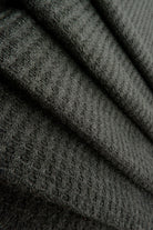 KNT3634 CHARCOAL GREY BLACK GREY KNIT POLYESTER RAYON SOLID SPANDEX