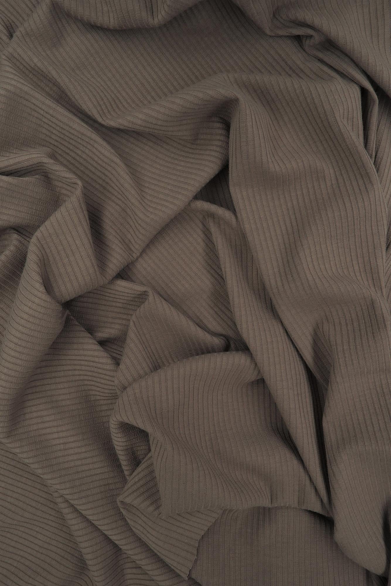 Rib Solid Stretch Knit Fabric - KNT3422 