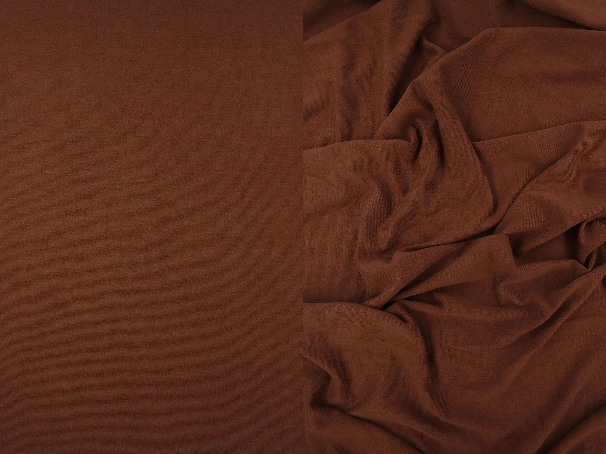 KNT3732 BROWN TRUFFLE BODYSUIT CAMI DRESS JERSEY KNIT LOUNGEWEAR NO-PRINT RAYON RED SOLID SPANDEX STRETCH T-SHIRT TOPS VORTEX WASHED