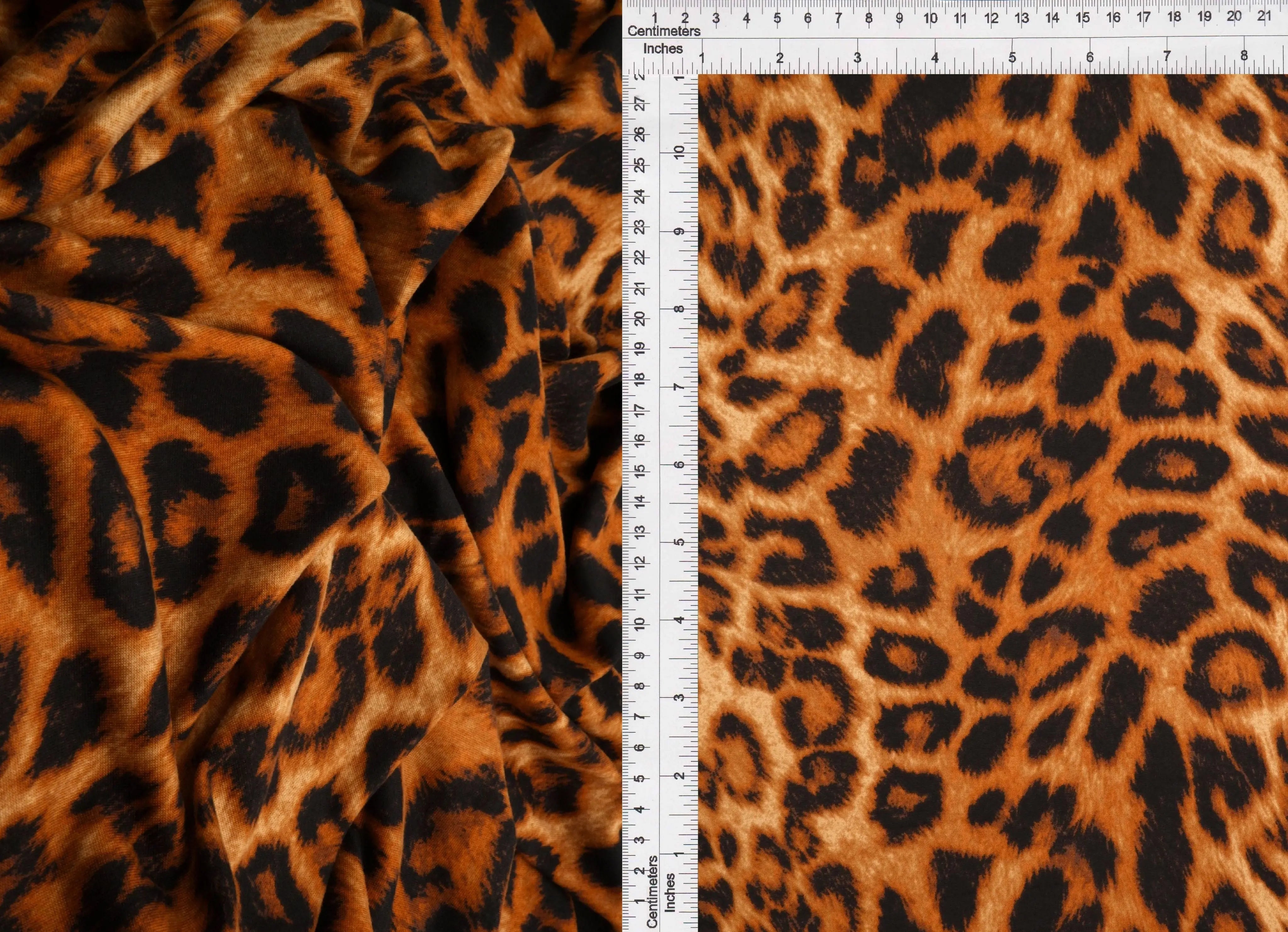 KNT4520-DU613 BROWN ANIMAL BIKER SHORTS BLOUSE BODYSUIT BROWN CAMI DRESS DTY BRUSHED KNIT LOUNGEWEAR PANTS POLYESTER PRINT RUST SKIRTS SPANDEX STRETCH T-SHIRT TOPS TUNICS