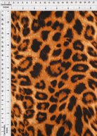 KNT4520-DU613 BROWN ANIMAL BIKER SHORTS BLOUSE BODYSUIT BROWN CAMI DRESS DTY BRUSHED KNIT LOUNGEWEAR PANTS POLYESTER PRINT RUST SKIRTS SPANDEX STRETCH T-SHIRT TOPS TUNICS