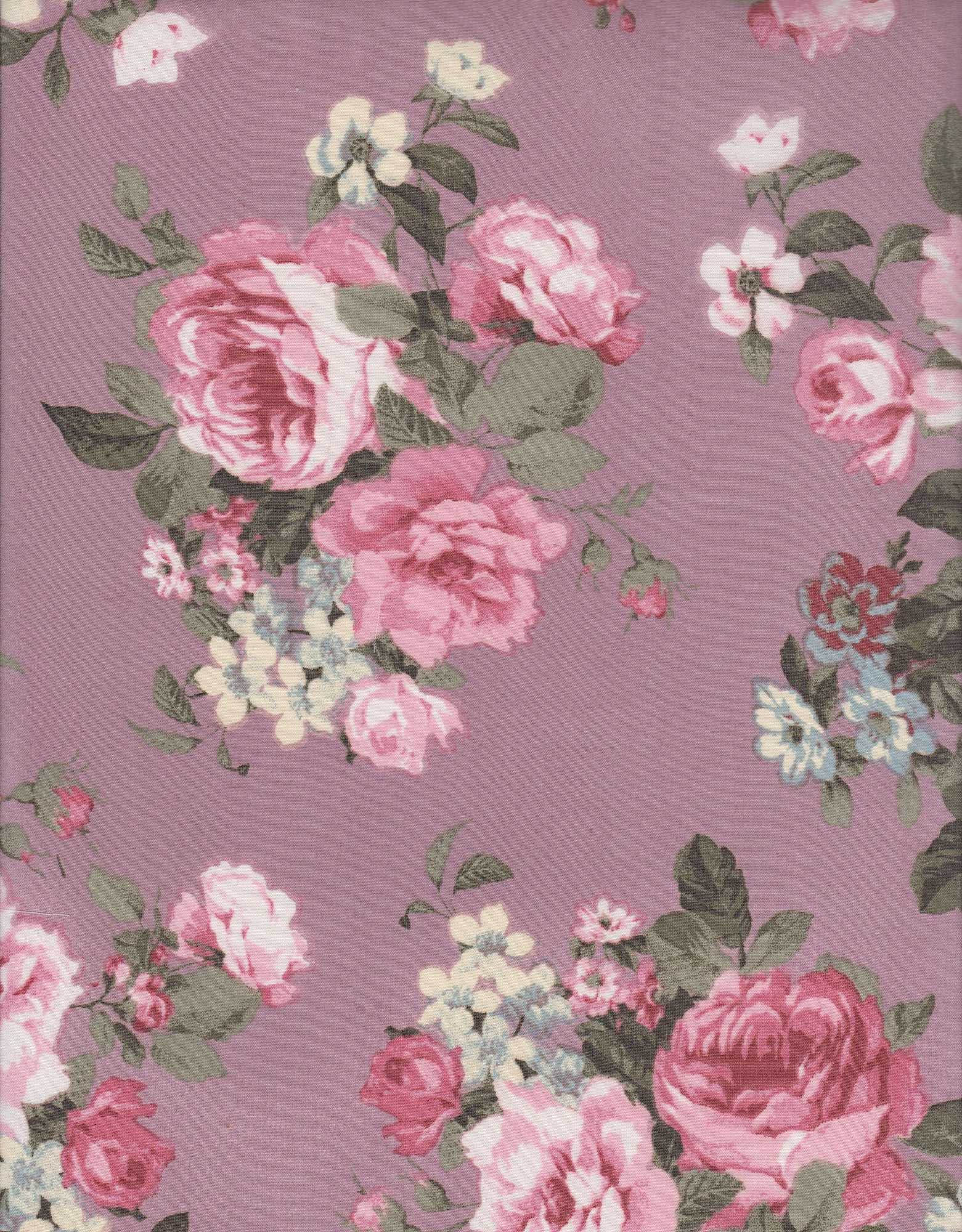 HIMLT-SR70609 MAUVE BLOUSE CHIFFON DRESS FLORAL FLOWER HI-MULTI NON STRETCH PANTS POLYESTER PRINT-B SKIRTS TOPS WOVEN