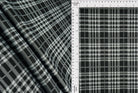 Double Knit Plaid Jacquard Stretch Fabric - KNT3908 