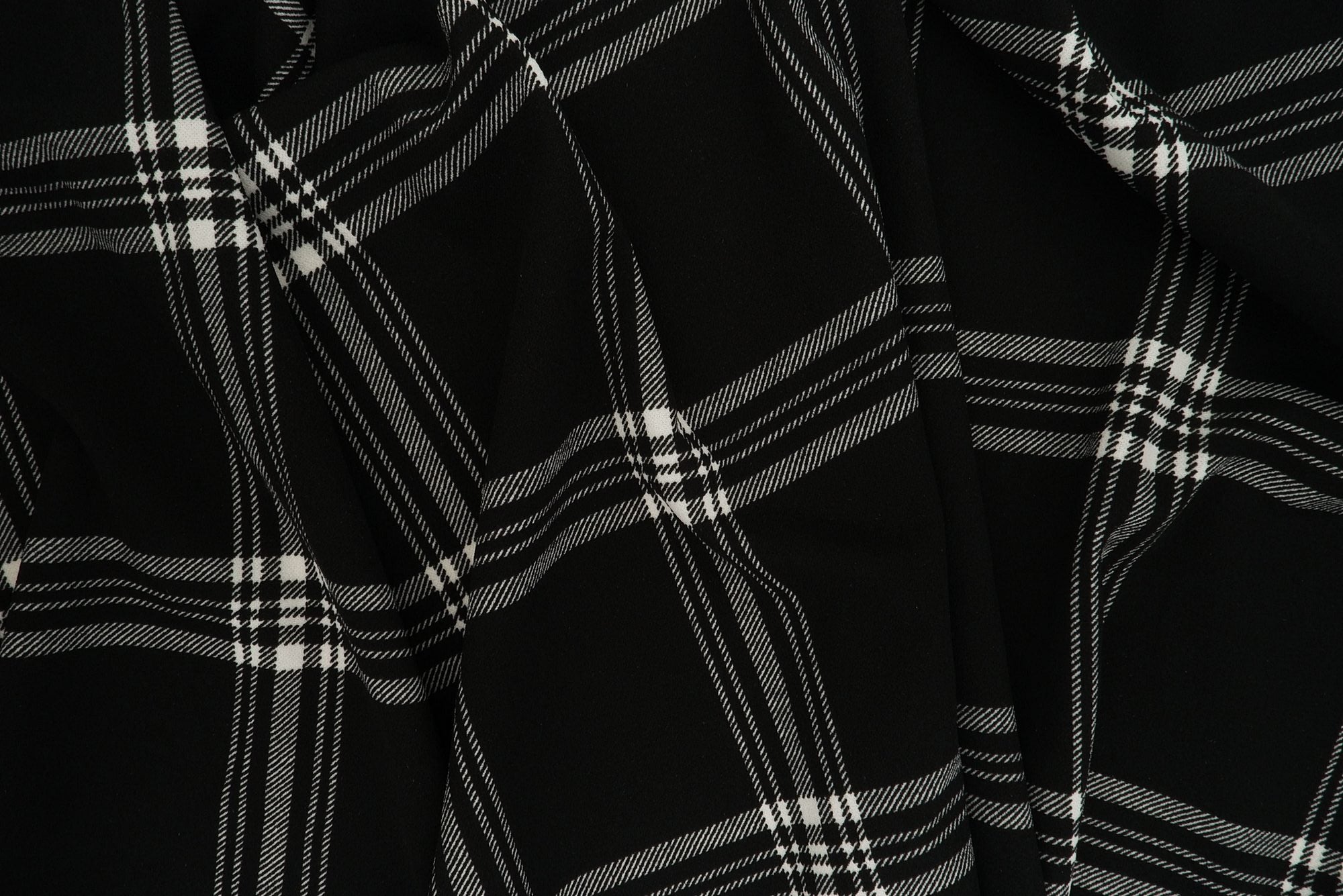 KNT3971-DU1708 BLACK BLACK BODYSUIT BOTTOMS CAMI DRESS KNIT PLAID POLYESTER PRINT SPANDEX STRETCH WHITE