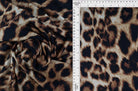 KNT1374-SE20350 BROWN ANIMAL BODYSUIT BROWN DRESS KNIT LOUNGEWEAR PANTS POLYESTER PRINT RAYON SPANDEX STRETCH SWEATER T-SHIRT TOPS TUNICS