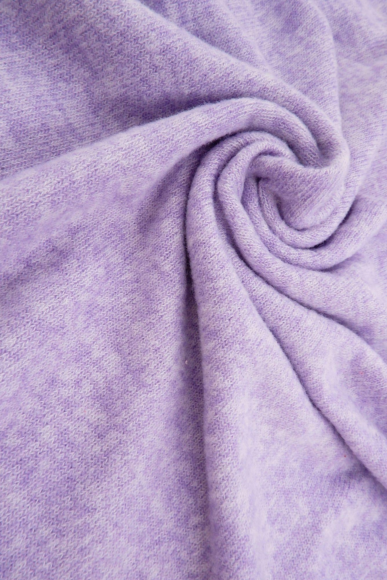 KNT3815 LAVENDER NEW KNIT LAVANDER NO-PRINT OUTERWEAR PANTS POLYESTER PURPLE RAYON SKIRTS SOLID-B SPANDEX STRETCH SWEATER VIOLET
