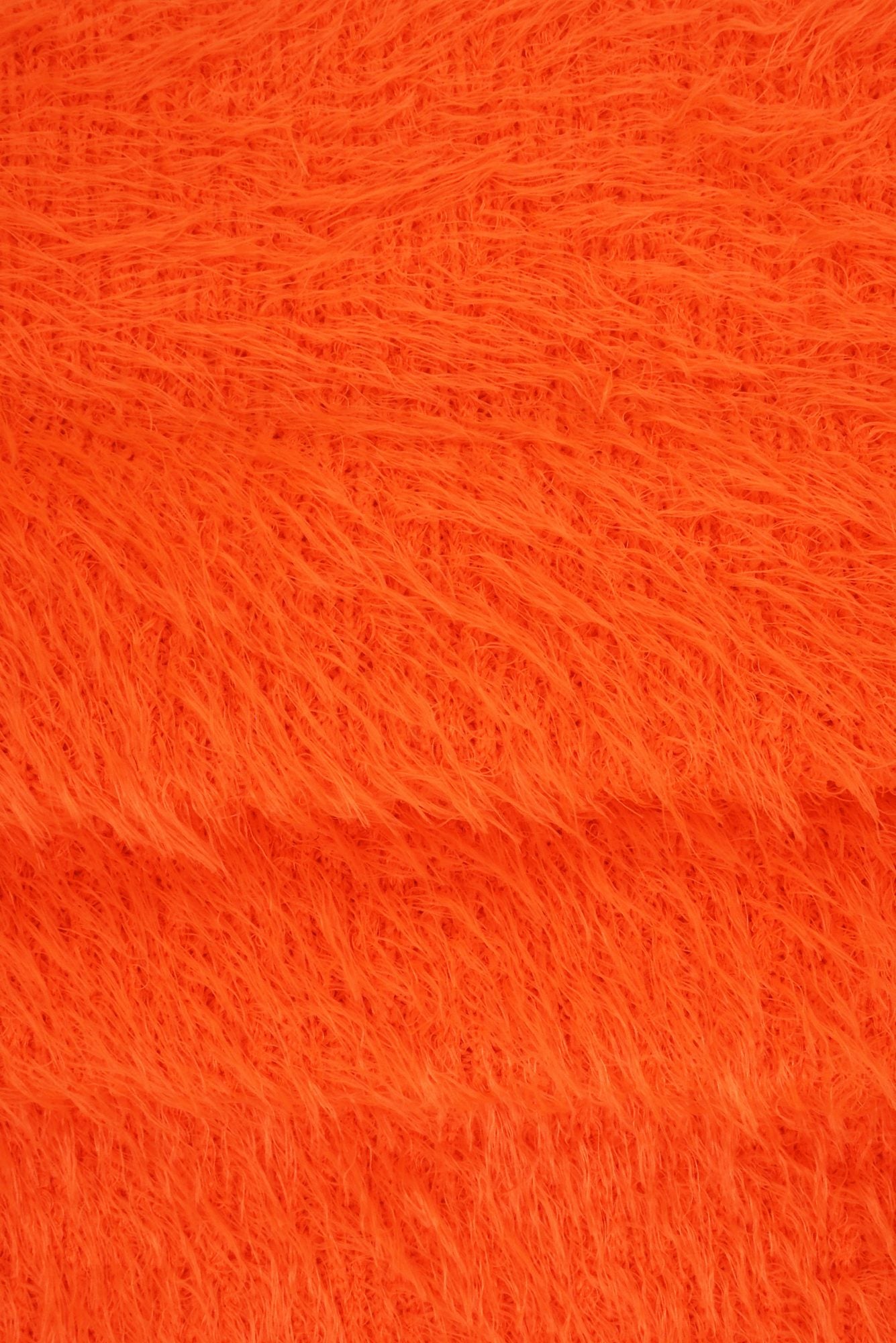 KNT4138 NEON ORANGE HACCI KNIT NEON NO-PRINT ORANGE OUTERWEAR POLYESTER SOLID SPANDEX STRETCH SWEATER TUNICS