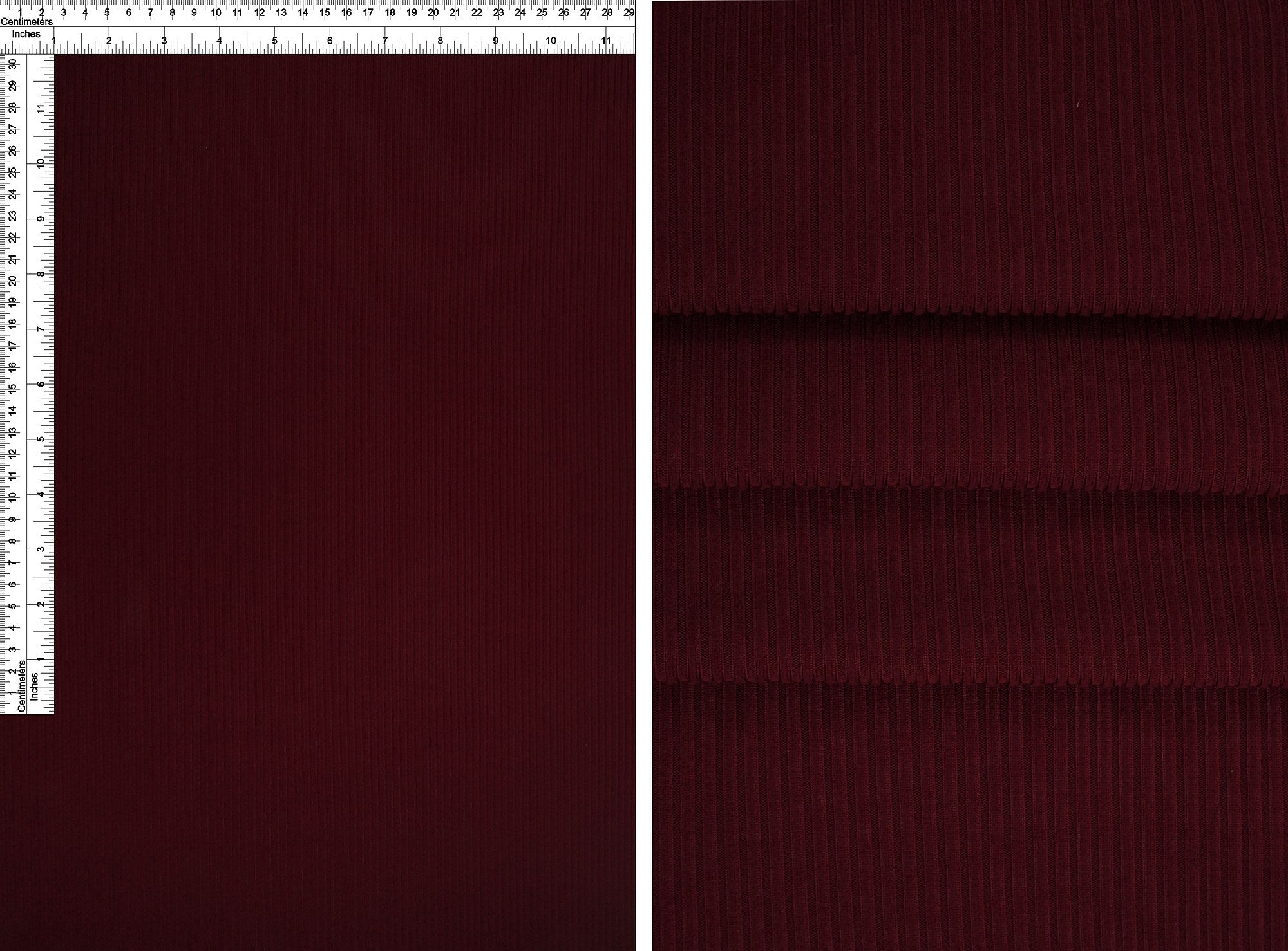 KNT4151 BURGUNDY KNIT POLYESTER RED RIBBED SOLID-B SPANDEX