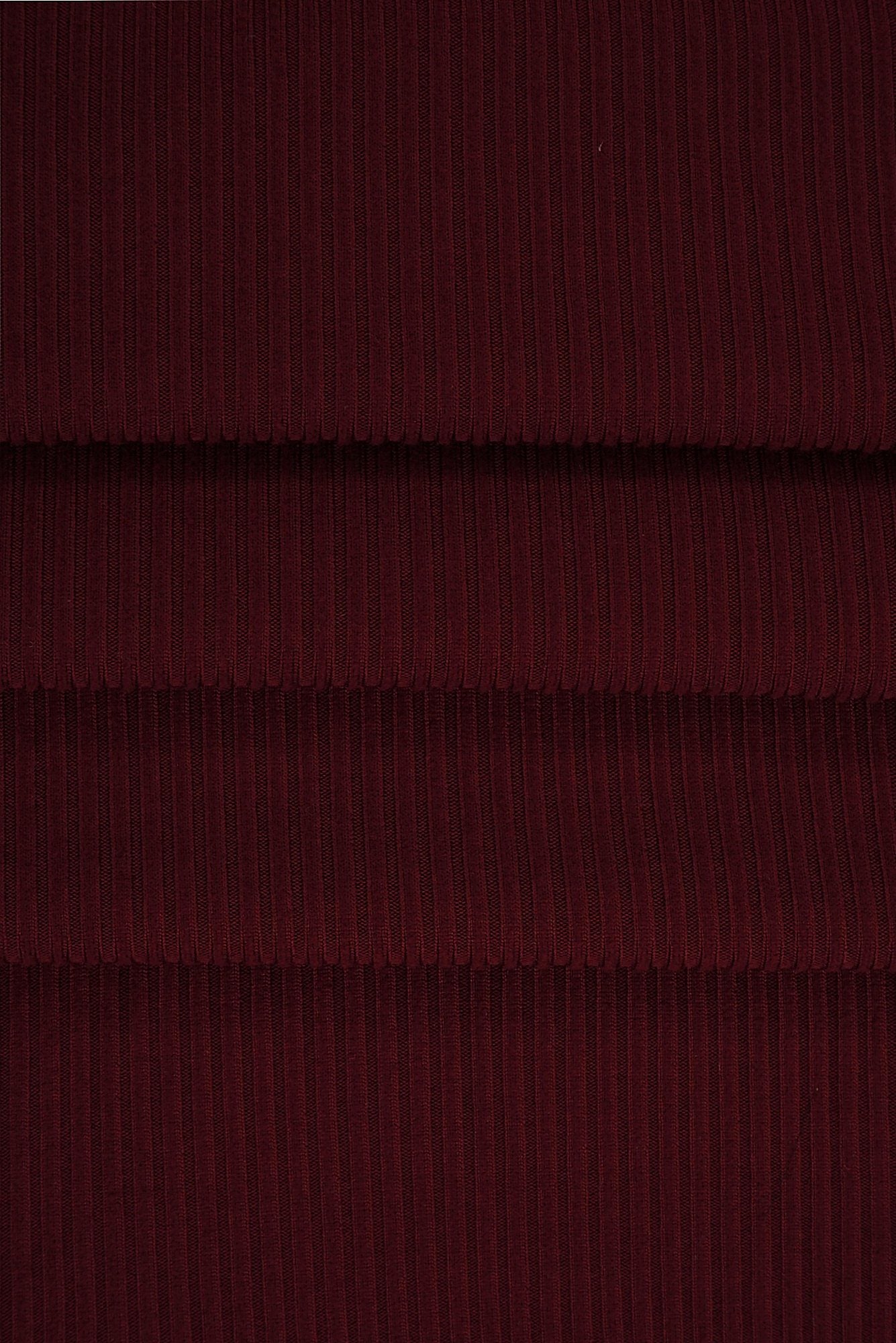 KNT4151 BURGUNDY KNIT POLYESTER RED RIBBED SOLID-B SPANDEX