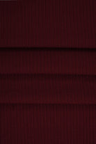 KNT4151 BURGUNDY KNIT POLYESTER RED RIBBED SOLID-B SPANDEX